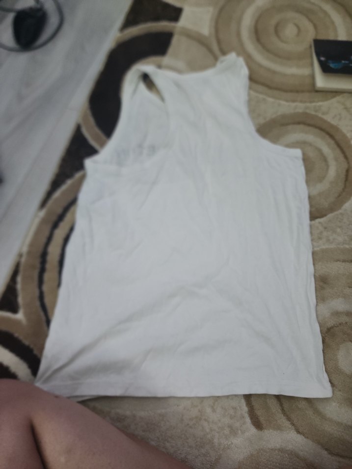 y2k 2000ler beyaz atlet - Görsel 3