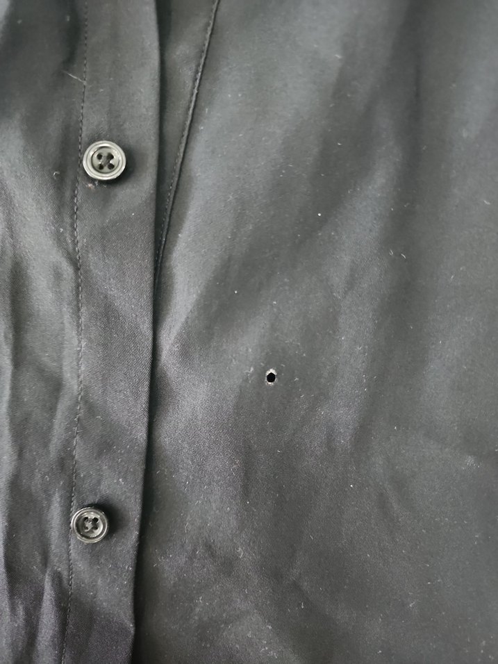 siyah kısa kollu zara gömlek - Görsel 2