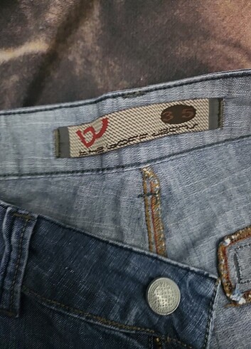 Mini şort mavi vintage - Görsel 5