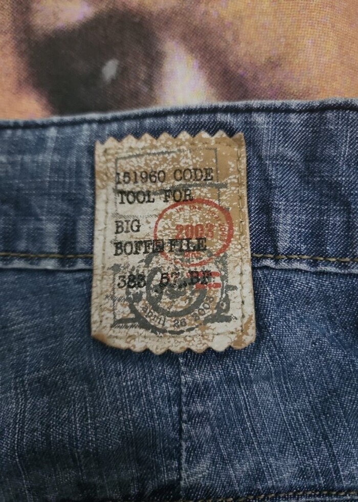 Mini şort mavi vintage - Görsel 4