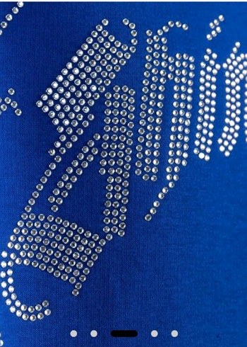 Diğer Parlak Baskılı Mavi Kapüşonlu ünisex Sweatshirt