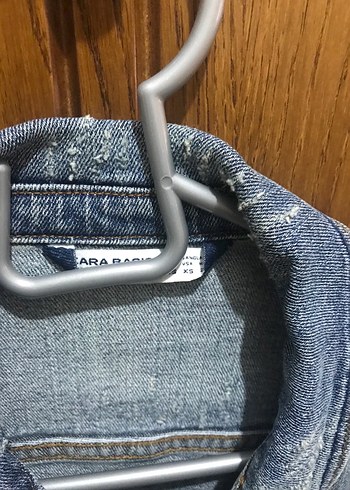 Zara Mavi Kadın Denim Ceket - Görsel 2
