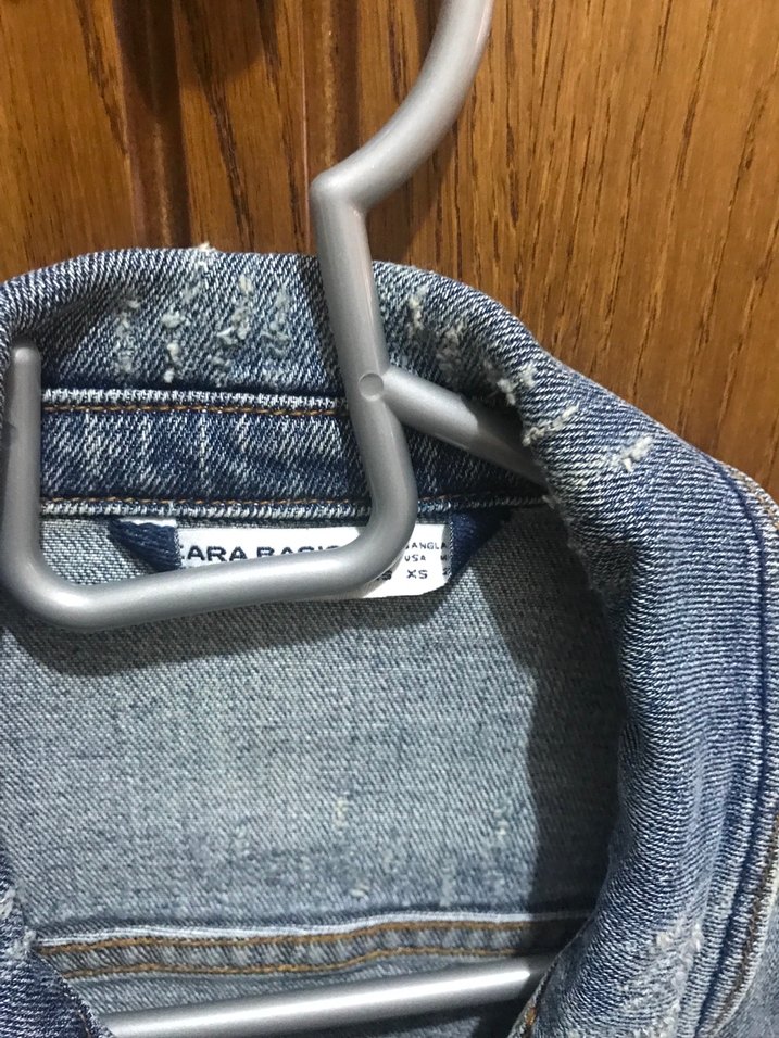 Zara Mavi Kadın Denim Ceket - Görsel 2