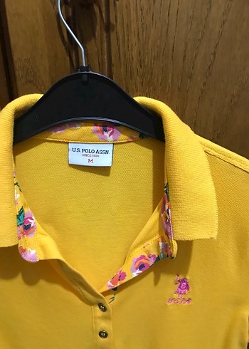 U S Polo Sarı Kısa Kollu Polo Yaka Tişört - Görsel 2