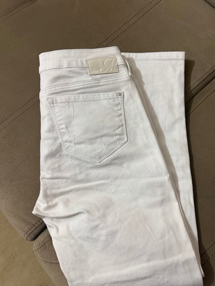 Mavi Jeans marka Düğmeli Beyaz Kadın Kot Pantolon - Görsel 4