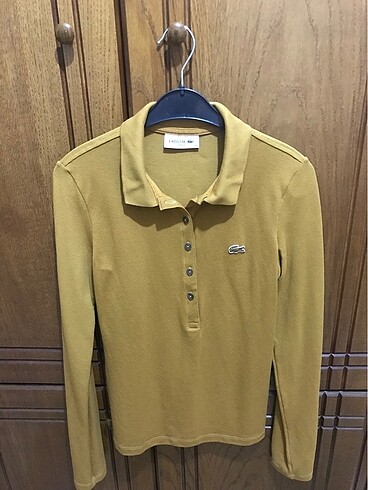 Lacoste uzun kollu kadın tshirt