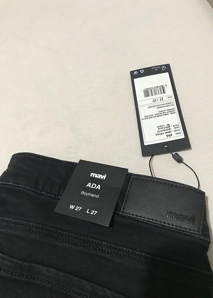 Kadın mavi jeans - Görsel 3