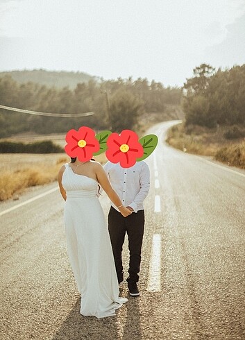 Dış çekim elbisesi 