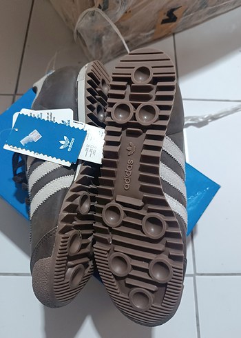 Adidas Kahverengi deri erkek spor Ayakkabı - Görsel 4