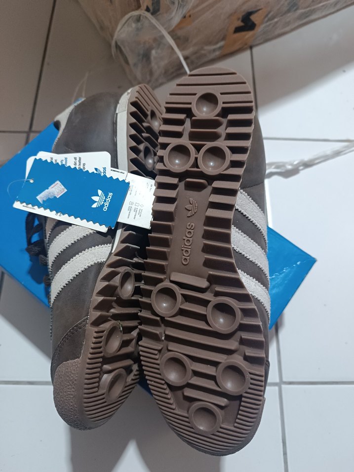 Adidas Kahverengi deri erkek spor Ayakkabı - Görsel 4