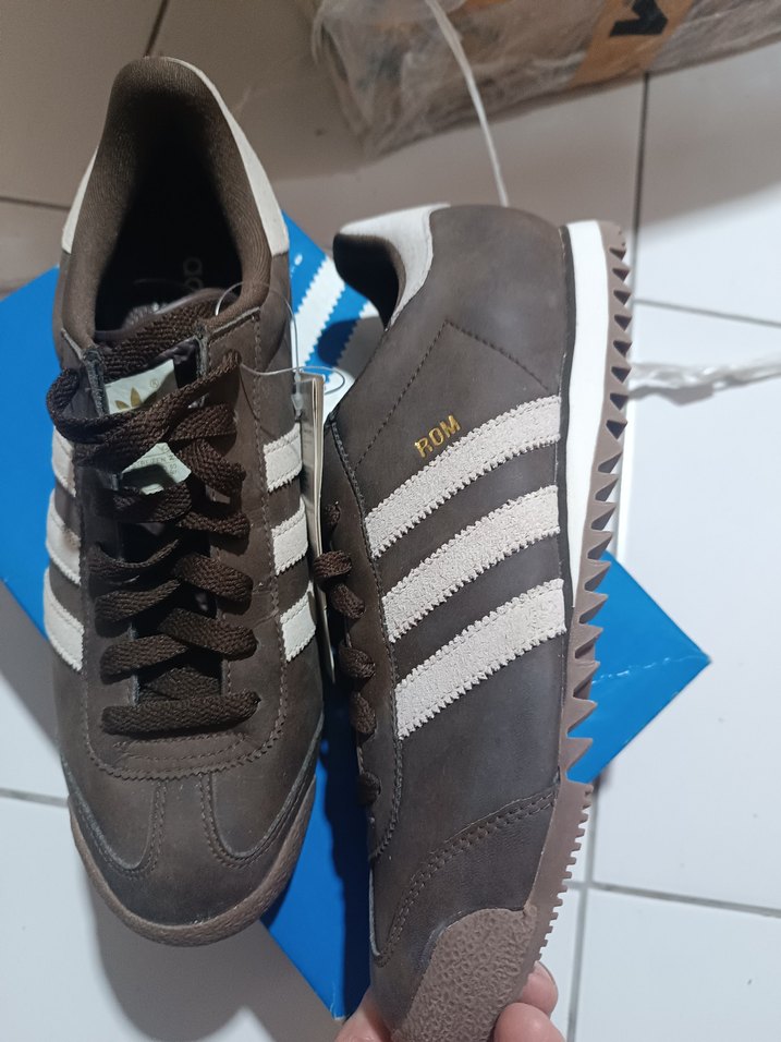 Adidas Kahverengi deri erkek spor Ayakkabı - Görsel 2