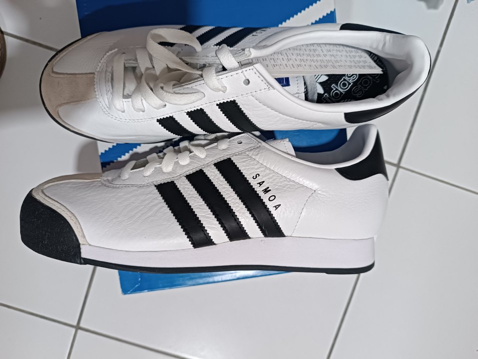 Adidas Samoa Beyaz Siyah erkek Spor Ayakkabı - Görsel 2