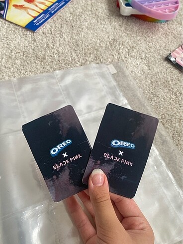 Diğer Blackpink lisa jennie oreo photocard