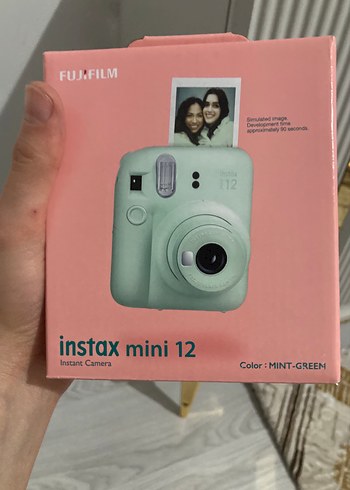 Mint green Instax Mini 12 Film Kamera - Görsel 4
