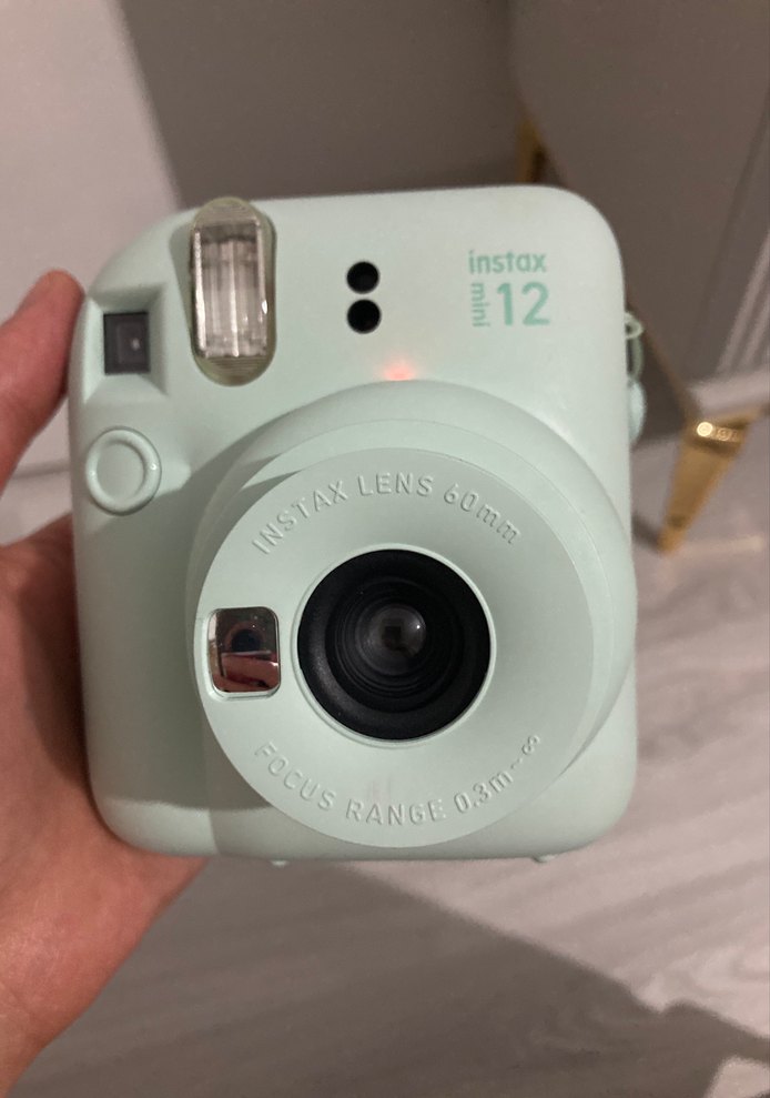Mint green Instax Mini 12 Film Kamera - Görsel 2