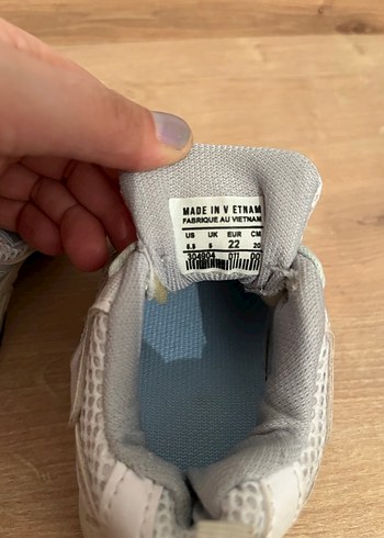 Kız Çocuk Beyaz Gri Bağcıklı Spor Ayakkabı - Görsel 5