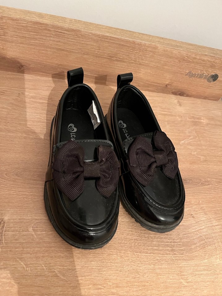 Koyu Siyah Kemerli Erkek Çocuk Özel Ayakkabı - Görsel 2