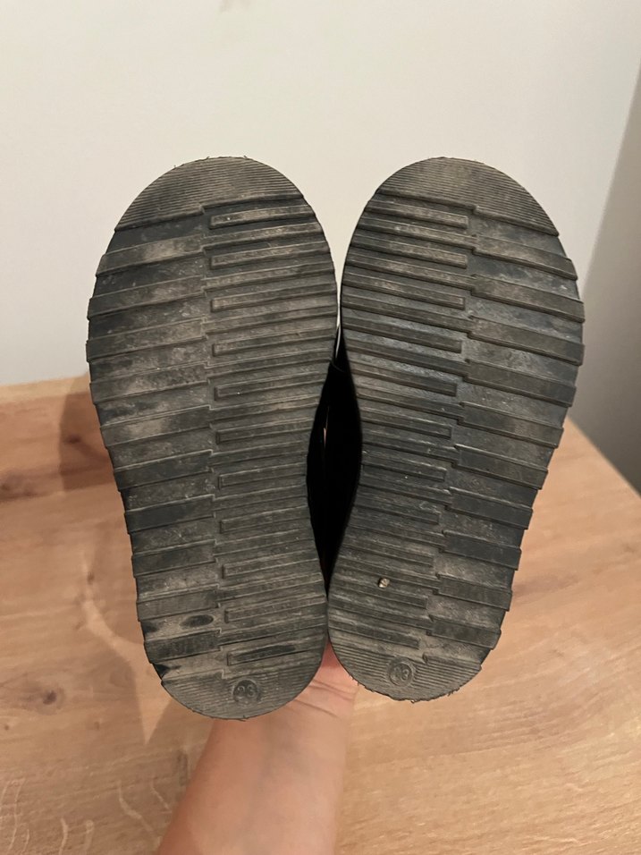 Koyu Siyah Kemerli Erkek Çocuk Özel Ayakkabı - Görsel 4