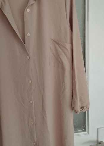 Bej düğmeli alt üst takım tunik ve pantolon 50 beden - Görsel 9