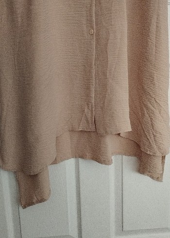 Bej düğmeli alt üst takım tunik ve pantolon 50 beden - Görsel 10