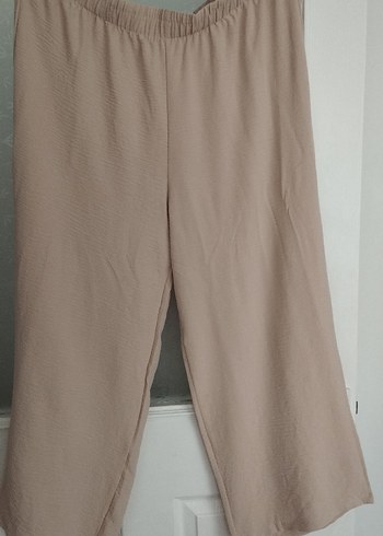 Bej düğmeli alt üst takım tunik ve pantolon 50 beden - Görsel 2