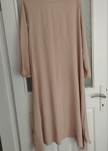 Bej düğmeli alt üst takım tunik ve pantolon 50 beden - Görsel 4