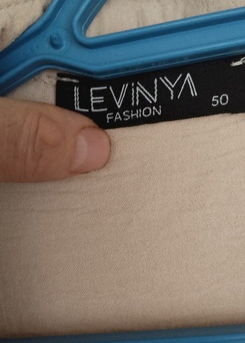 Bej düğmeli alt üst takım tunik ve pantolon 50 beden - Görsel 7