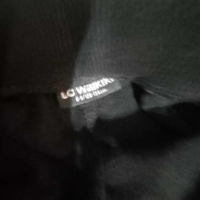 Kızlar için Siyah Esnek Street Wear Tayt - Görsel 4