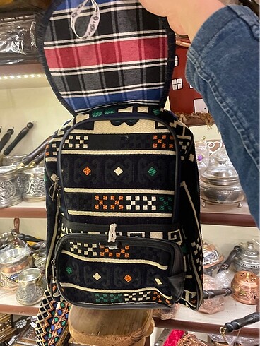 Beden çeşitli Renk Kilim dokuma Sırt Çantası