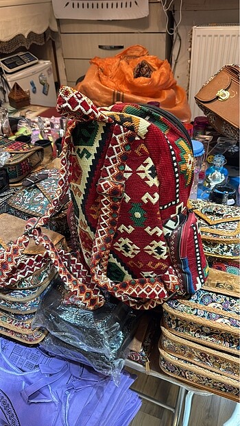 Kilim Dokuma Sırt Çantası