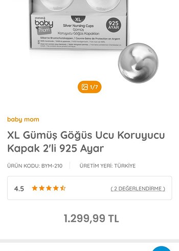 xl Beden 925 Ayar Gümüş Koruyucu Göğüs Kapakları XL