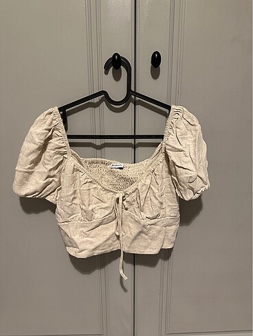 Keten crop bluz