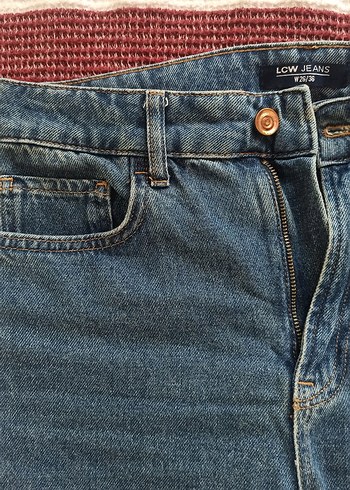 LC Waikiki Kadın Mavi Midi Boy Kot Pantolon