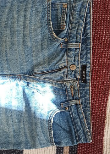 Trendyol & Milla Kadın Mavi Denim Midi Boy Rahat Kesim Jean