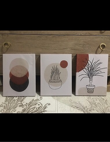 Üçlü Canvas Tablo
