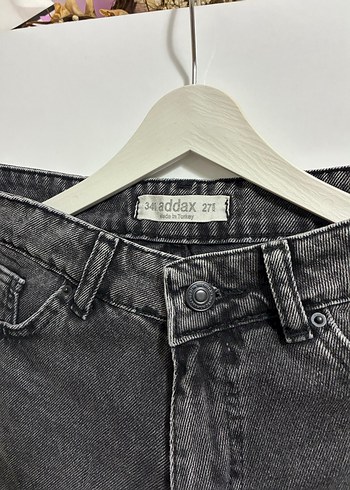 Gri Mini Denim Kadın Şort - Görsel 2