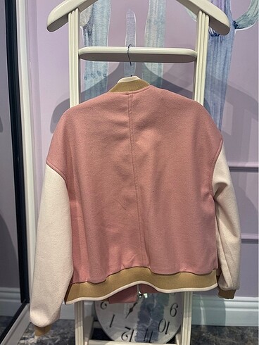 l Beden pembe Renk Pull and bear pembe kolej ceket