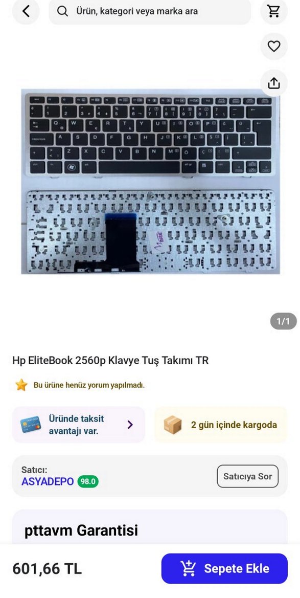 HP Elitebook 2560p Laptop İ5 İşlemci - Görsel 5
