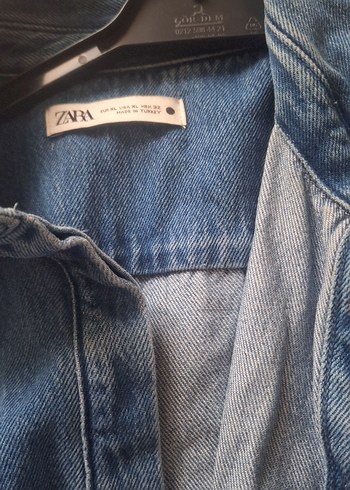 40 Beden Düğmeli Mavi Kadın Denim Ceket