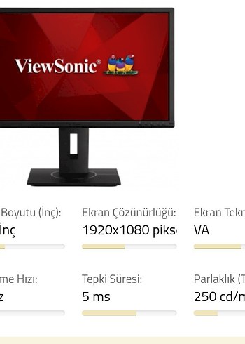 ViewSonic Monitör 24 İnc - Görsel 10