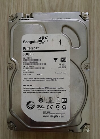 SEAGATE 3000 GB HARDİSK 