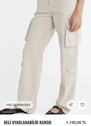 36 Beden Stradivarius kargo fit 