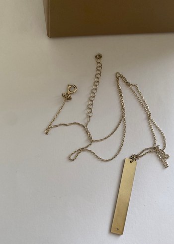 Altın Renk Uzun Zincir İsim Kolyesi - Görsel 3