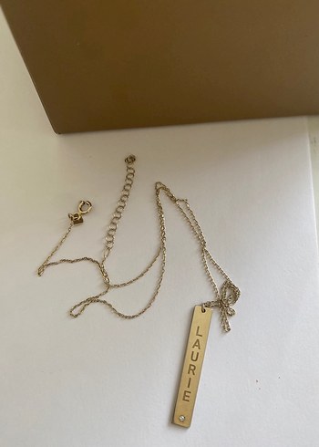 Altın Renk Uzun Zincir İsim Kolyesi - Görsel 5