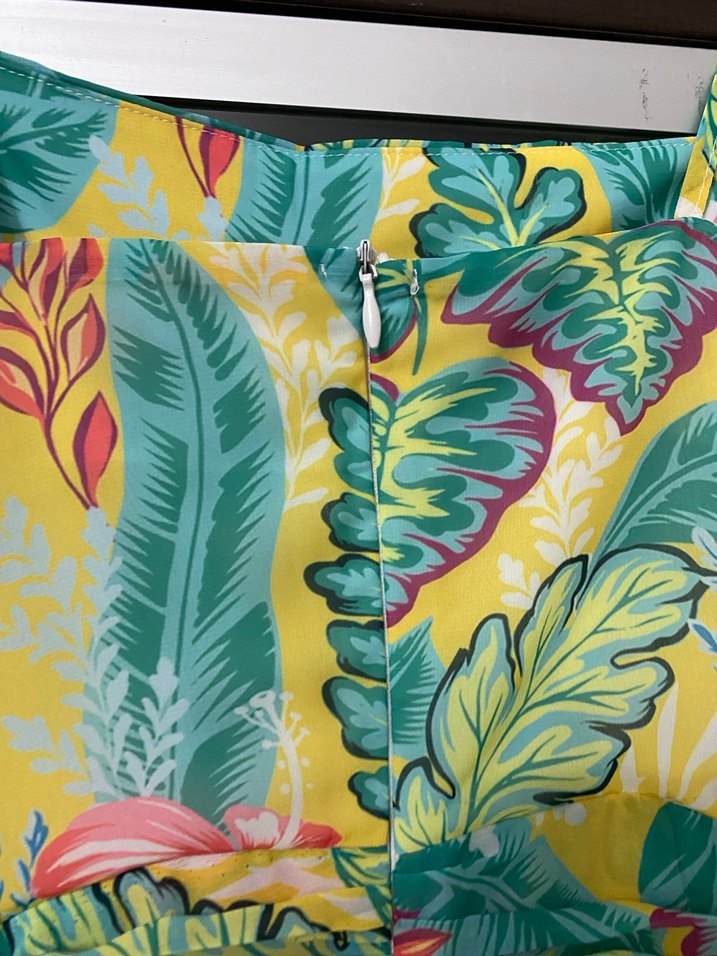 Desenli elbise - Görsel 5