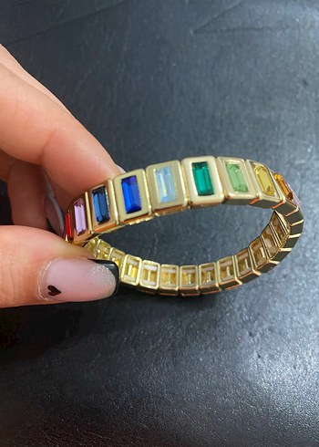 Renkli Pul Detaylı Kadın Bileklik sıfır etiketli ürün - Görsel 2