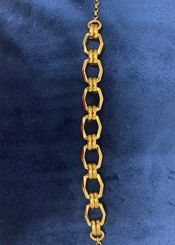 Altın Renk Zincir Detaylı Midi Kadın Kolye - Görsel 4