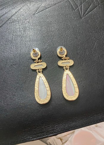 Bej Uzun Boncuklu Bohem Küpe - Görsel 5