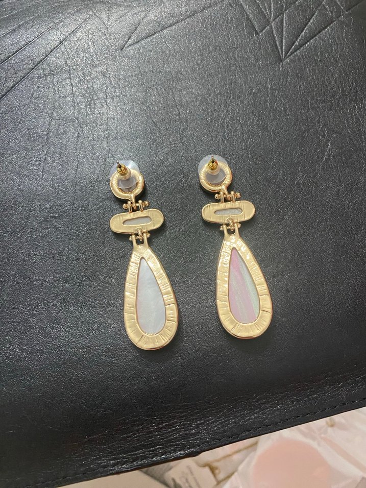 Bej Uzun Boncuklu Bohem Küpe - Görsel 5