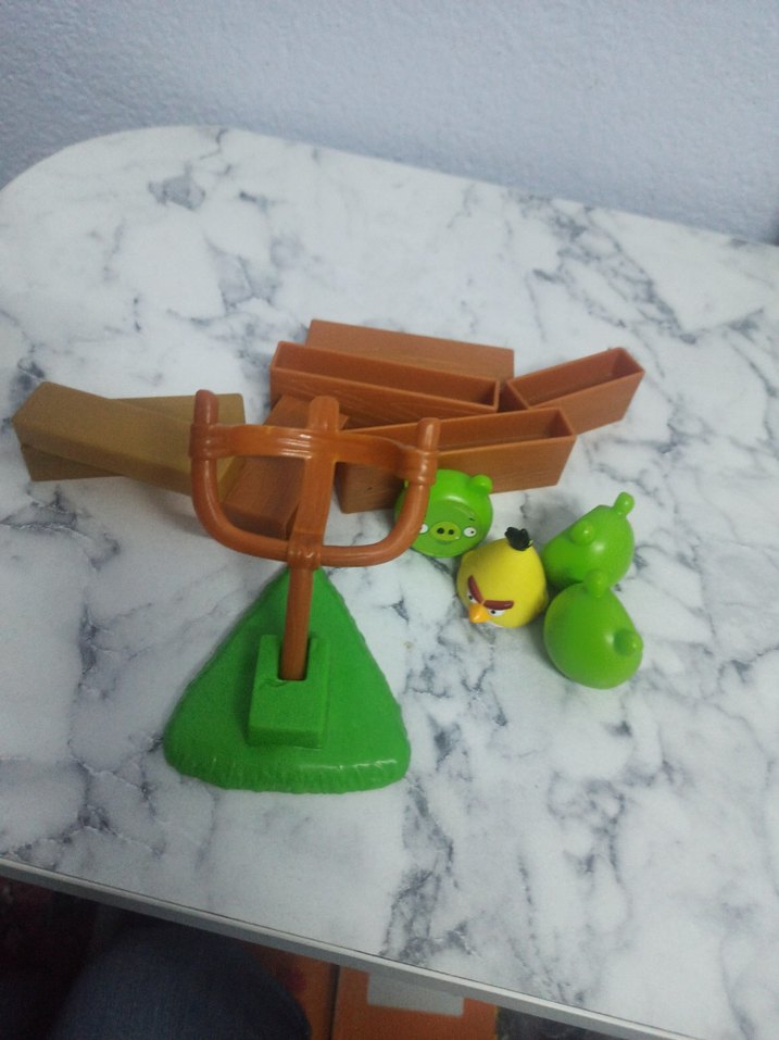 Renkli Yeşil Angry Birds Figür Seti - Görsel 3